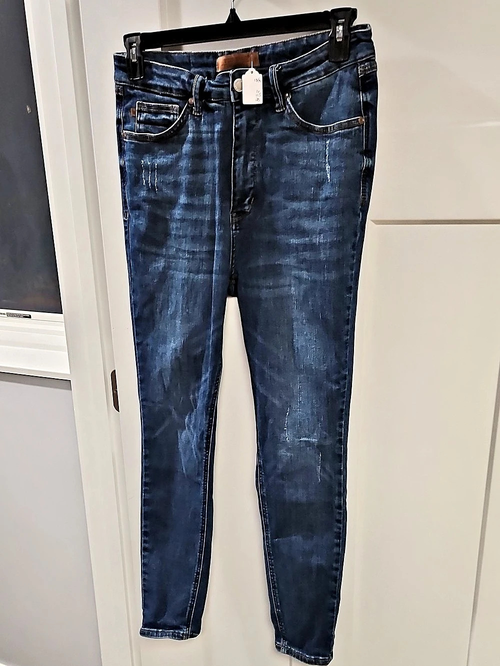 Judy Blue Skinny Jeans Blue Waist 13/31 Distressed